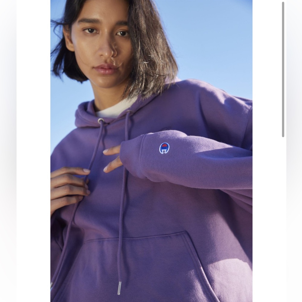 Purple champion hoodie